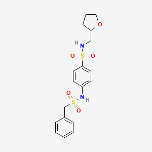 4-[(benzylsulfonyl)amino]-N-(tetrahydro-2-furanylmethyl)benzenesulfonamide