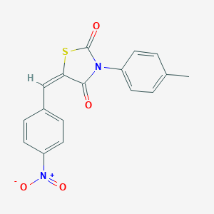 molecular formula C17H12N2O4S B415289 5-(4-Nitro-benzylidene)-3-p-tolyl-thiazolidine-2,4-dione CAS No. 331675-84-4