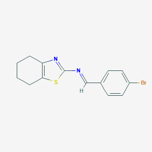 molecular formula C14H13BrN2S B415290 (4-Bromo-benzylidene)-(4,5,6,7-tetrahydro-benzothiazol-2-yl)-amine 