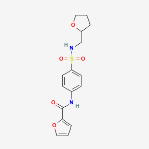 N-{4-[(tetrahydrofuran-2-ylmethyl)sulfamoyl]phenyl}furan-2-carboxamide