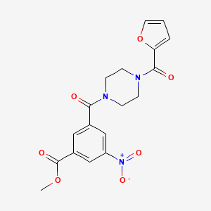 METHYL 3-{[4-(2-FURYLCARBONYL)PIPERAZINO]CARBONYL}-5-NITROBENZOATE