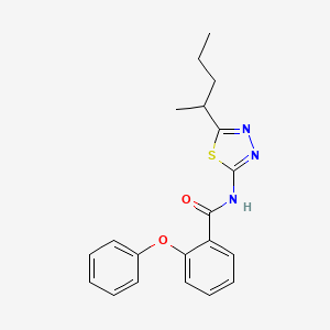 N-[5-(pentan-2-yl)-1,3,4-thiadiazol-2-yl]-2-phenoxybenzamide