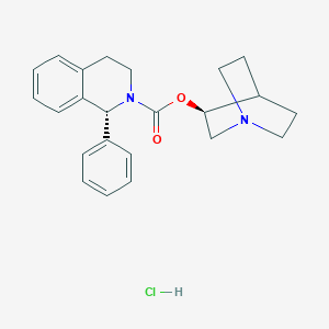 B041530 [(3S)-1-Azabicyclo[2.2.2]octan-3-yl] (1R)-1-phenyl-3,4-dihydro-1H-isoquinoline-2-carboxylate;hydrochloride CAS No. 180468-40-0