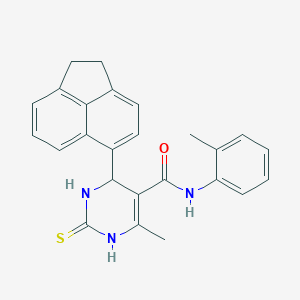 molecular formula C25H23N3OS B415303 4-Acenaphthen-5-yl-6-methyl-2-thioxo-1,2,3,4-tetrahydro-pyrimidine-5-carboxylic 