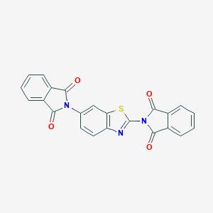 molecular formula C23H11N3O4S B415304 2-[2-(1,3-Dioxoisoindol-2-yl)-1,3-benzothiazol-6-yl]isoindole-1,3-dione 