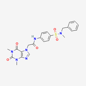 N-(4-{[benzyl(methyl)amino]sulfonyl}phenyl)-2-(1,3-dimethyl-2,6-dioxo-1,2,3,6-tetrahydro-7H-purin-7-yl)acetamide