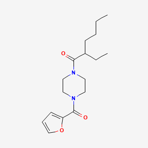 molecular formula C17H26N2O3 B4153094 1-(2-ethylhexanoyl)-4-(2-furoyl)piperazine 