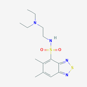 N-[2-(diethylamino)ethyl]-5,6-dimethyl-2,1,3-benzothiadiazole-4-sulfonamide
