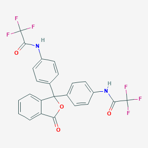 molecular formula C24H14F6N2O4 B415315 2,2,2-trifluoro-N-[4-(3-oxo-1-{4-[(trifluoroacetyl)amino]phenyl}-1,3-dihydro-2-benzofuran-1-yl)phenyl]acetamide 