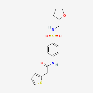 N-(4-{[(tetrahydro-2-furanylmethyl)amino]sulfonyl}phenyl)-2-(2-thienyl)acetamide