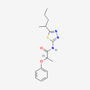 N-[5-(pentan-2-yl)-1,3,4-thiadiazol-2-yl]-2-phenoxypropanamide