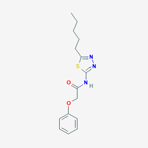 molecular formula C15H19N3O2S B415325 N-(5-pentyl-1,3,4-thiadiazol-2-yl)-2-phenoxyacetamide 