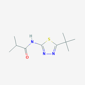 N-(5-tert-butyl-1,3,4-thiadiazol-2-yl)-2-methylpropanamide