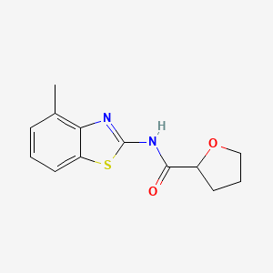 N-(4-methyl-1,3-benzothiazol-2-yl)oxolane-2-carboxamide