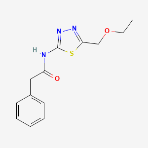 N-[5-(ethoxymethyl)-1,3,4-thiadiazol-2-yl]-2-phenylacetamide