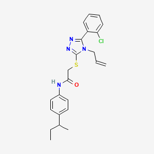 2-{[4-allyl-5-(2-chlorophenyl)-4H-1,2,4-triazol-3-yl]thio}-N-(4-sec-butylphenyl)acetamide