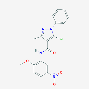 5-chloro-N-(2-methoxy-5-nitrophenyl)-3-methyl-1-phenyl-1H-pyrazole-4-carboxamide