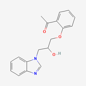 1-[2-[3-(Benzimidazol-1-yl)-2-hydroxypropoxy]phenyl]ethanone