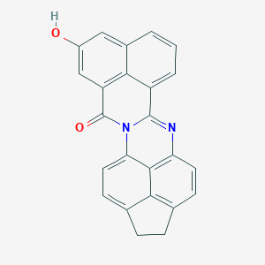 molecular formula C24H14N2O2 B415355 10-hydroxy-1,2-dihydro-12H-benzo[4,5]isoquino[2,1-a]cyclopenta[gh]perimidin-12-one 