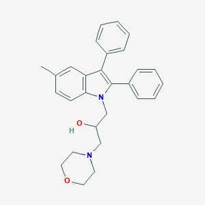 molecular formula C28H30N2O2 B415361 1-(5-methyl-2,3-diphenyl-1H-indol-1-yl)-3-(4-morpholinyl)-2-propanol CAS No. 300732-37-0