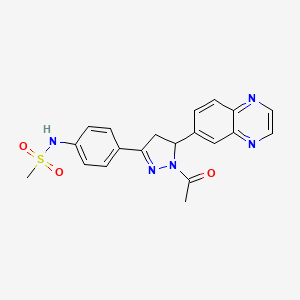 N-(4-(1-acetyl-5-(quinoxalin-6-yl)-4,5-dihydro-1H-