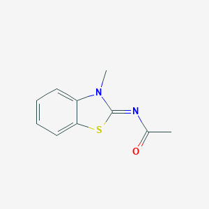molecular formula C10H10N2OS B415366 N-[3-methyl-1,3-benzothiazol-2(3H)-yliden]acetamide 