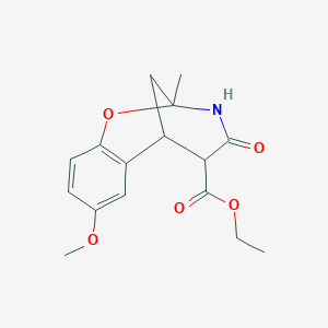 ethyl 4-methoxy-9-methyl-11-oxo-8-oxa-10-azatricyclo[7.3.1.0~2,7~]trideca-2,4,6-triene-12-carboxylate