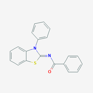 N-(3-phenyl-1,3-benzothiazol-2-ylidene)benzamide