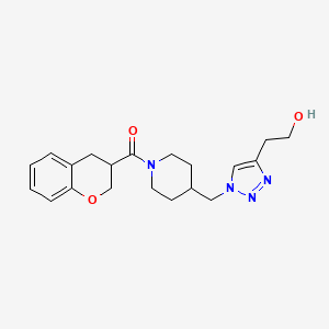 2-(1-{[1-(3,4-dihydro-2H-chromen-3-ylcarbonyl)piperidin-4-yl]methyl}-1H-1,2,3-triazol-4-yl)ethanol