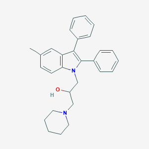 molecular formula C29H32N2O B415373 1-(5-Methyl-2,3-diphenylindolyl)-3-piperidylpropan-2-ol CAS No. 5575-19-9