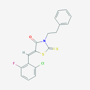5-(2-Chloro-6-fluoro-benzylidene)-3-phenethyl-2-thioxo-thiazolidin-4-one