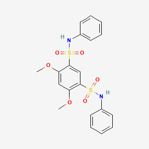 4,6-dimethoxy-1-N,3-N-diphenylbenzene-1,3-disulfonamide