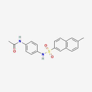 N-[4-[(6-methylnaphthalen-2-yl)sulfonylamino]phenyl]acetamide