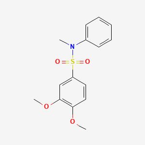 3,4-dimethoxy-N-methyl-N-phenylbenzenesulfonamide