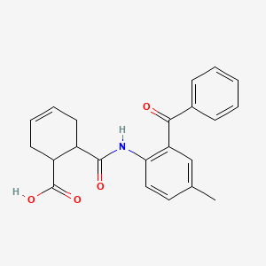 molecular formula C22H21NO4 B4154054 6-[(2-Benzoyl-4-methylphenyl)carbamoyl]cyclohex-3-ene-1-carboxylic acid 