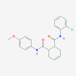 molecular formula C21H21ClN2O3 B4154064 2-N-(2-chlorophenyl)-1-N-(4-methoxyphenyl)cyclohex-4-ene-1,2-dicarboxamide 