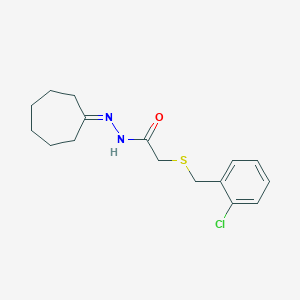 (2-Chloro-benzylsulfanyl)-acetic acid cycloheptylidene-hydrazide