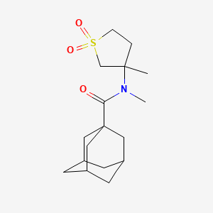 N-methyl-N-(3-methyl-1,1-dioxidotetrahydro-3-thienyl)-1-adamantanecarboxamide