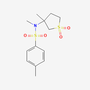 N,4-dimethyl-N-(3-methyl-1,1-dioxidotetrahydro-3-thienyl)benzenesulfonamide