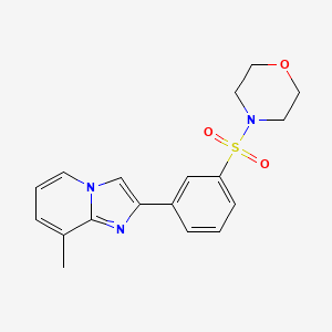 4-[3-(8-Methylimidazo[1,2-a]pyridin-2-yl)phenyl]sulfonylmorpholine