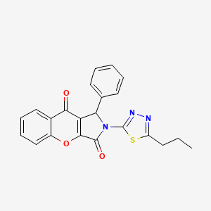 1-phenyl-2-(5-propyl-1,3,4-thiadiazol-2-yl)-1,2-dihydrochromeno[2,3-c]pyrrole-3,9-dione