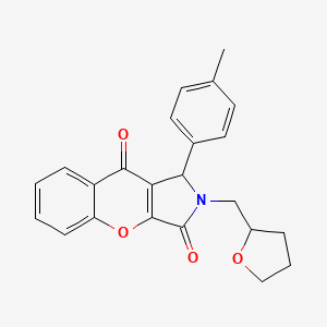 1-(4-methylphenyl)-2-(tetrahydro-2-furanylmethyl)-1,2-dihydrochromeno[2,3-c]pyrrole-3,9-dione