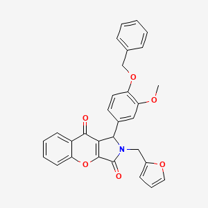 1-[4-(Benzyloxy)-3-methoxyphenyl]-2-(furan-2-ylmethyl)-1,2-dihydrochromeno[2,3-c]pyrrole-3,9-dione