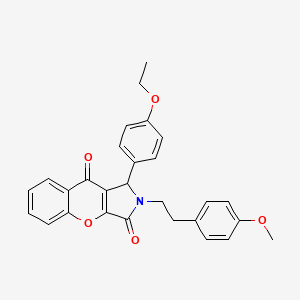 1-(4-ethoxyphenyl)-2-[2-(4-methoxyphenyl)ethyl]-1,2-dihydrochromeno[2,3-c]pyrrole-3,9-dione