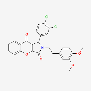 1-(3,4-dichlorophenyl)-2-[2-(3,4-dimethoxyphenyl)ethyl]-1,2-dihydrochromeno[2,3-c]pyrrole-3,9-dione