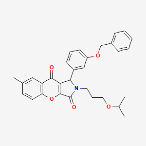 1-[3-(benzyloxy)phenyl]-2-(3-isopropoxypropyl)-7-methyl-1,2-dihydrochromeno[2,3-c]pyrrole-3,9-dione