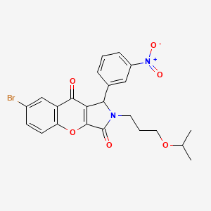 7-bromo-2-(3-isopropoxypropyl)-1-(3-nitrophenyl)-1,2-dihydrochromeno[2,3-c]pyrrole-3,9-dione