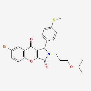 7-bromo-2-(3-isopropoxypropyl)-1-[4-(methylthio)phenyl]-1,2-dihydrochromeno[2,3-c]pyrrole-3,9-dione