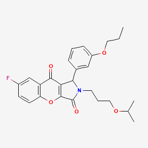 7-Fluoro-2-[3-(propan-2-yloxy)propyl]-1-(3-propoxyphenyl)-1,2-dihydrochromeno[2,3-c]pyrrole-3,9-dione