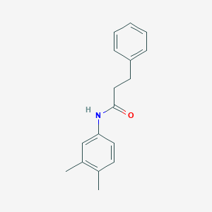 molecular formula C17H19NO B415439 N-(3,4-dimethylphenyl)-3-phenylpropanamide 